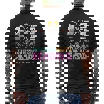 Rock Paper Scissor Nothing Beats Reading Men's T-shirt Back Print - Monsterry