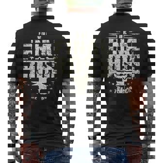 Rock Vintage Music Boss Final White Fun Music Lover Men's T-shirt Back Print - Monsterry