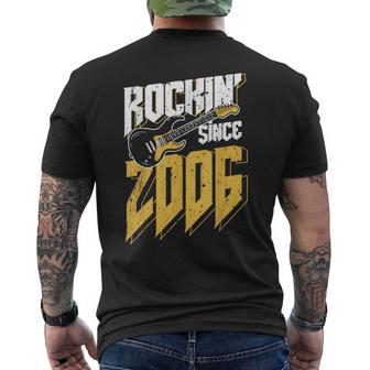 Rockin' Since 2006Intage Rock Music Fan 17Th Birthday T-Shirt mit Rückendruck - Geschenkecke