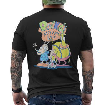 Rocko's Modern Life Group Shot Best Friends Classic Logo T-Shirt mit Rückendruck - Geschenkecke