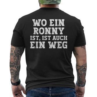 Ronny Saying For Birthday First Name Ronny T-Shirt mit Rückendruck - Geschenkecke