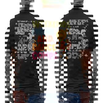 Weekends Friends And Dance Comps Retro Smile Face Disco Ball Men's Back Print T-Shirt - Monsterry