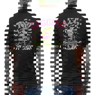 Sagging But Still Gagging Frog Meme Men's T-shirt Back Print - Thegiftio UK