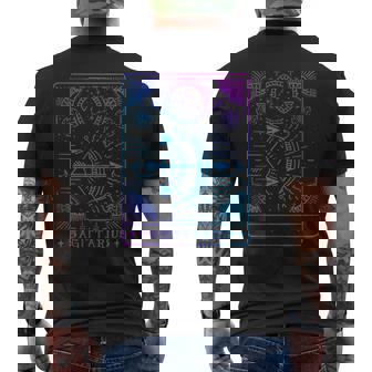 Sagittarius Hand-Drawn Tarot Art Astrology & Zodiac Sign Men's Back Print T-Shirt - Monsterry