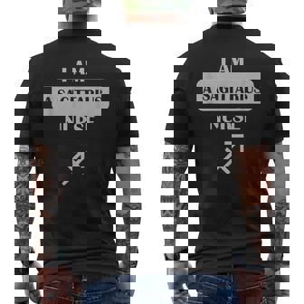 I Am a Sagittarius Nurse Perfect For Astrology Enthusiasts Men's Back Print T-Shirt - Monsterry