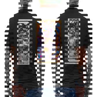 Sagittarius Tarot Card Zodiac Graphic Art Nov Dec Birthday Men's Back Print T-Shirt - Monsterry