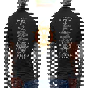 Saint-Pétersbourg En Florideacances Nautique Anchor Sailing T-shirt imprimé au dos - Cadeauxyz