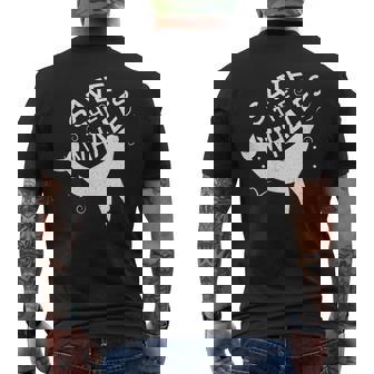 Salvar A Las Ballenas Camiseta Hombre Estampado Espalda - Regaloses