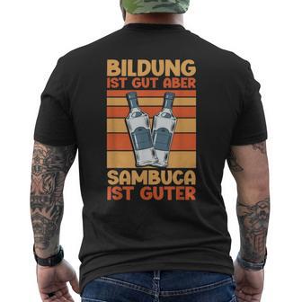 Sambuca Lustiges Alkohol Sambuca T-Shirt mit Rückendruck - Geschenkecke