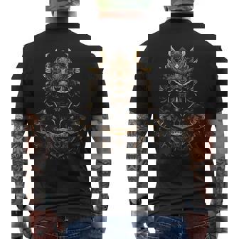 Samurai Armor Premium Men's Back Print T-Shirt - Monsterry