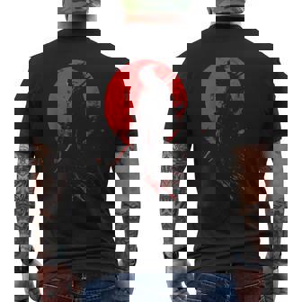 Samurai Guerrero Japón Arte Silueta Ronin Bushido Camiseta Hombre Estampado Espalda - Regaloses