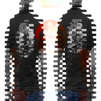 Samurai Hombres Guerrero Japonés Ninja Hombres Kawaii Camiseta Hombre Estampado Espalda - Regaloses