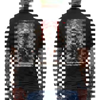Samurai Sword Katana Ninja Japan Manga Anime Streetwear Men's T-shirt Back Print - Seseable