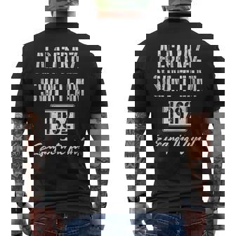 San Francisco California Penitentiary Alcatraz Swim Team Tank Top Men's Back Print T-Shirt - Monsterry