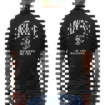 Santa Fe NM Vintage College Sports Men's Back Print T-Shirt - Monsterry