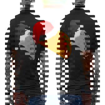 Santa Pie Christmas Tank Top Men's Back Print T-Shirt - Monsterry