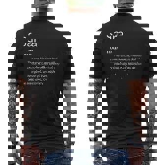 Sara Is Kind Hearted Name Definition Sara Camiseta Hombre Estampado Espalda - Regaloses