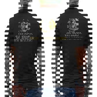 Save A Dragon Ride A Wingleader Men's T-shirt Back Print - Seseable