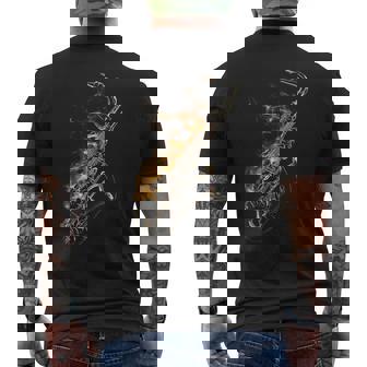 Saxophone Instrument De Musique Motif Illustration Saxophone T-shirt imprimé au dos - Cadeauxyz
