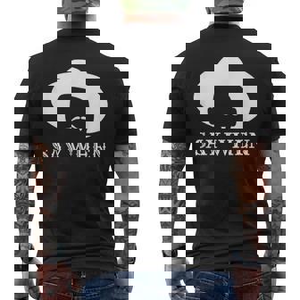 - Say When Western Cowboy Outlaw Doc Holliday Mustache -Adults Black Small Short Sleeve Men's T-shirt Back Print - Seseable