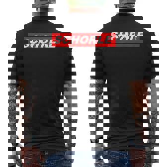 Schorle Pfalz Weinfest Riesling-Schorle Dubbeglas T-Shirt Men's Back Print T-Shirt - Monsterry