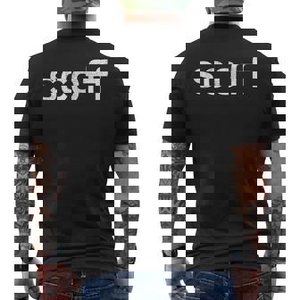 Scoff Ironic Sarcastic Classic Statement Quote Teen Tween Men's Back Print T-Shirt - Monsterry