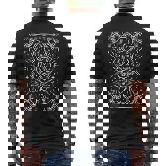 Scorpio Hand-Drawn Tarot Art Cool Zodiac Sign & Astrology Men's Back Print T-Shirt - Monsterry