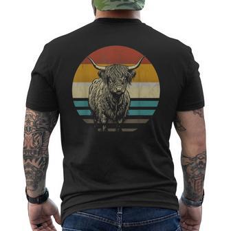 Scottish Highland Cattle Highland Cattle Farmer T-Shirt mit Rückendruck - Geschenkecke