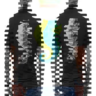 Seahorse Costume Seahorse Body Headless Seahorse Costume Men's Back Print T-Shirt - Monsterry