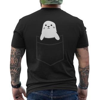 Seal In The Pocket Cute Baby Seals S T-Shirt mit Rückendruck - Geschenkecke