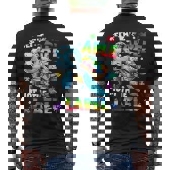 See The Able Not The Label Turtle Autism Awareness Month Men's T-shirt Back Print - Thegiftio