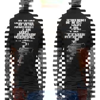 'Selbstverteidigungs Pilots' Motif T-Shirt mit Rückendruck - Geschenkecke