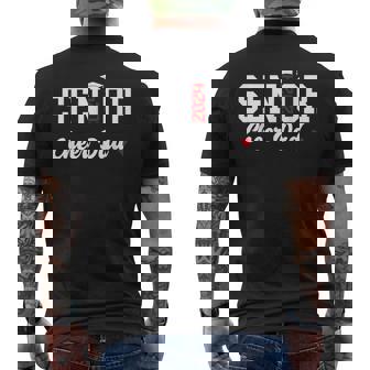 Senior Cheer Dad 2024 Class Grad Proud Cheer Leading Dad Men's Back Print T-Shirt - Monsterry