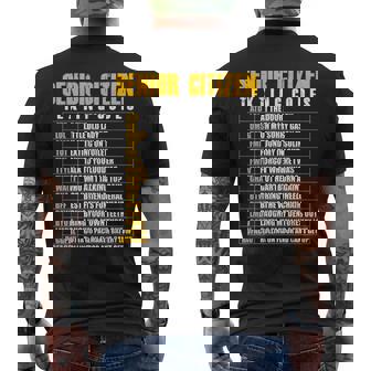 Senior Citizen Texting Code Elderly Gag Men's Back Print T-Shirt - Monsterry