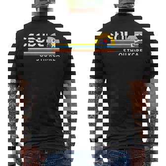Seoul South Korea Flagintage Retro Souvenirs Camiseta Hombre Estampado Espalda - Regaloses