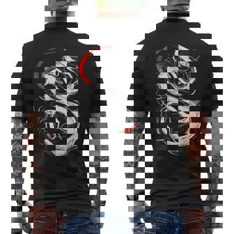 Serpiente Arte Dibujo Animal Amor Abstracto Gráfi Camiseta Hombre Estampado Espalda - Regaloses