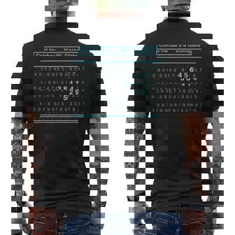 Severance Scary Numbers Men's T-shirt Back Print | Mazezy