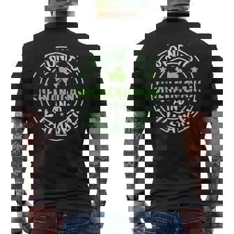 Shamrock Prone To Shenanigans And Malarkey St Patrick's Day Men's T-shirt Back Print - Seseable