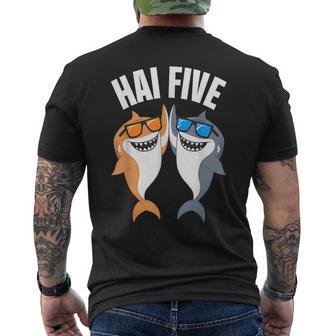 Shark Five Sharks T-Shirt mit Rückendruck - Geschenkecke