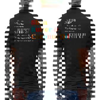 Shea Butter & Coconut Oil Vintage Apparel Tank Top Men's Back Print T-Shirt - Monsterry