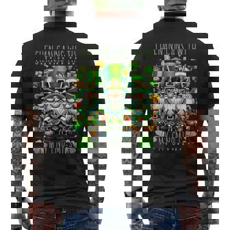 Shenanigans With My Gnomies St Patrick's Day Men's T-shirt Back Print - Thegiftio UK