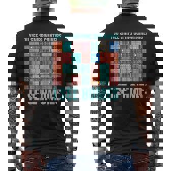 Shipping Container Homes Tank Top Men's Back Print T-Shirt - Monsterry