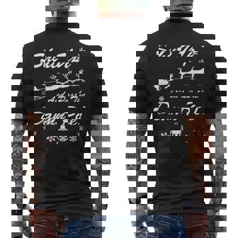 Shut Up And Pass The Damn Pie Christmas Dinner Men's Back Print T-Shirt - Monsterry