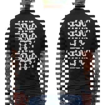Sigma Boy Tendance Et Motivant Sigma Pour Homme T-shirt imprimé au dos - Cadeauxyz