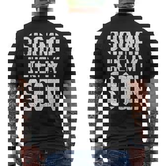 Sigma Like My Son Phi Sigma Men Beta Gamma Men's Back Print T-Shirt - Monsterry