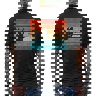 Silhouette De Raie Manta ieilli Couleursintage T-shirt imprimé au dos - Cadeauxyz