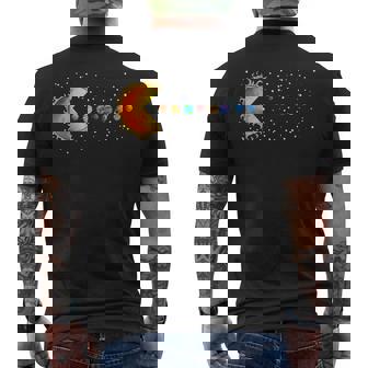 Sistema Solar Planetas Estrellas Sol Astrónomo Espacio Camiseta Hombre Estampado Espalda - Regaloses