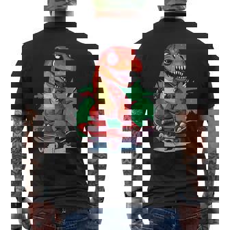 Skateboarding T-Rex Dinosaurios Diseño Niños Y Dinosaurios Sin Mangas Camiseta Hombre Estampado Espalda - Regaloses