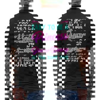 Ski Bunnies Not Easy To Be Princess And Snow Bunny Apres Tank Top Men's Back Print T-Shirt - Monsterry