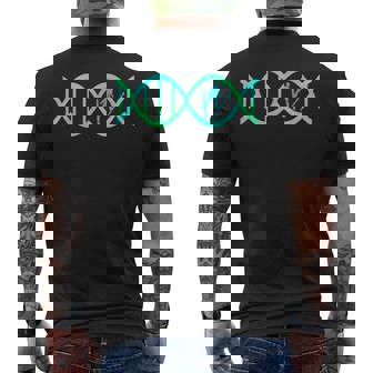 Ski Jumper DNA Ski Jumping Skier Athlete Skiing Winter Sport Men's Back Print T-Shirt - Monsterry